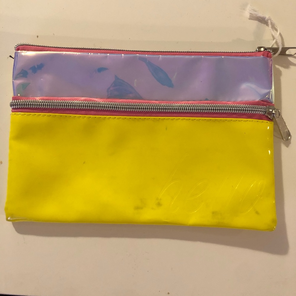 iridescent pencil/makeup pouch
